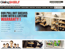 Tablet Screenshot of glidingshelf.ca